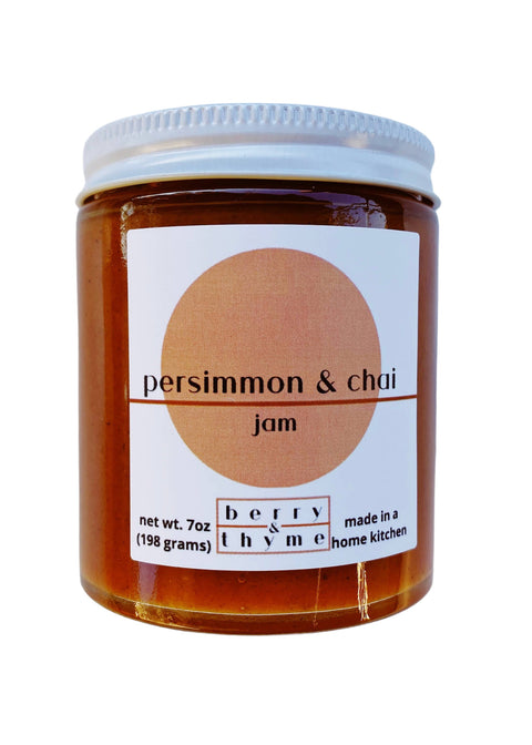 Berry & Thyme Persimmon and Chai Spice Jam (7oz)