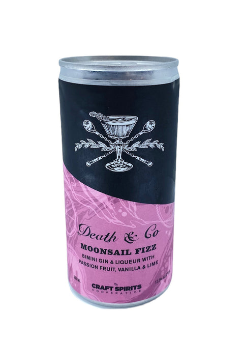 Death & Co Moonsail Fizz Bimini Gin, Passion Fruit, Vanilla & Lime  (4pk/200 ml)
