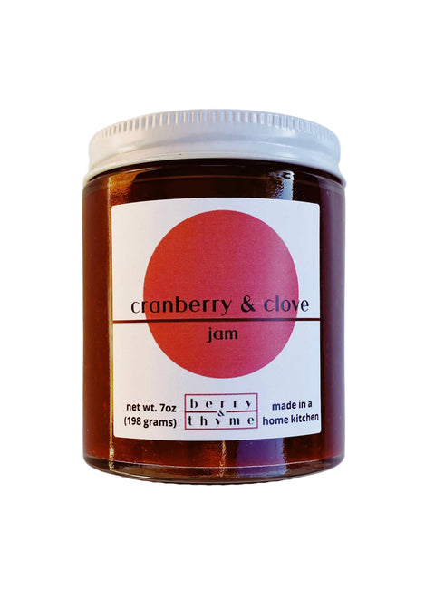 Berry & Thyme Cranberry and Clove Jam (7oz)