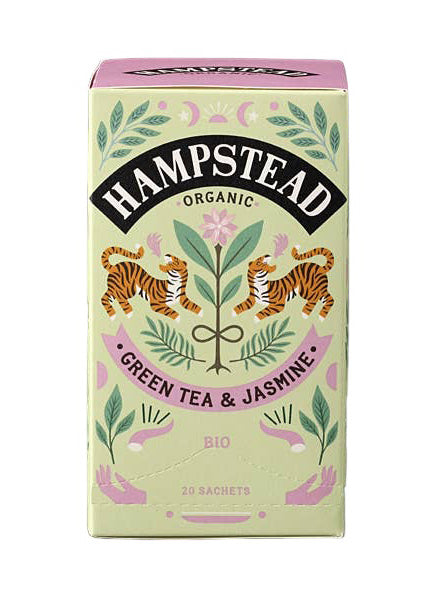 Hampstead Organic Green Tea & Jasmine  (20 Teabags)