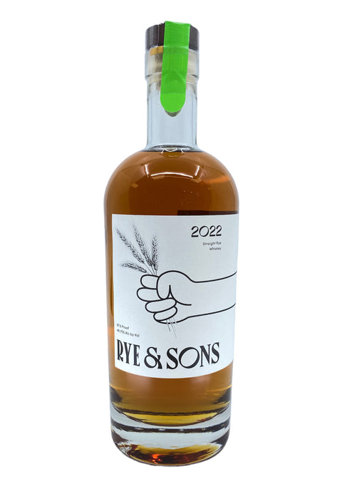 Rye & Sons Straight Rye Whiskey 48.75% (750ml)