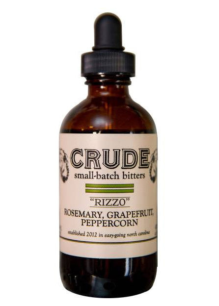 Crude Bitters- "Rizzo" Rosemary, Grapefruit, Peppercorn Bitters (4 oz)