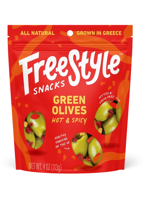 Freestyle Green Olives - Hot & Spicy 4oz