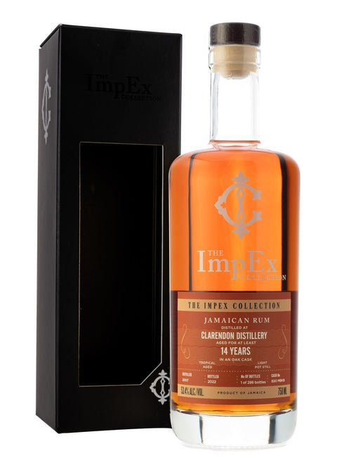 Impex Collection Clarendon Jamaican Rum 2007 14yr Cask 650 MBKB (750ml)