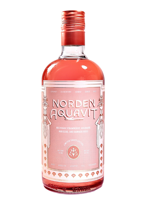 Norden Aquavit Strawberry Rhubarb Limited Snaps Edition (750ml)