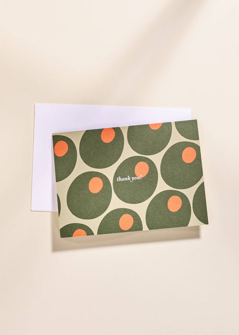 Martini Hour Foil Pressed 4 Bar Thank You Note - Single