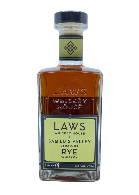 Laws Whiskey San Luis Valley Straight Rye Whiskey