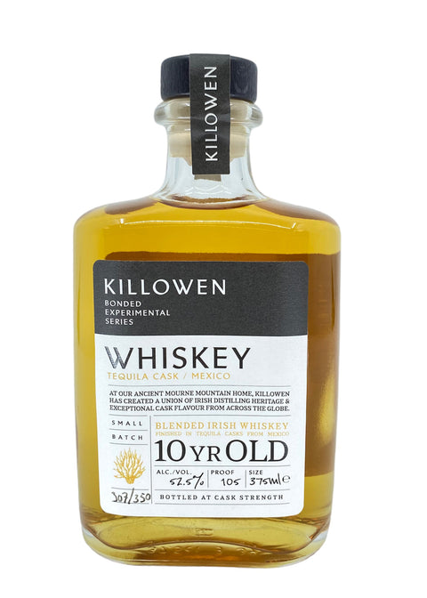 Killowen 10yr Blended Irish Whiskey  Tequila Cask (375ml)