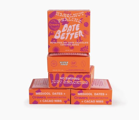 Date Better- Hazelnut Praline- Chocolate covered dates