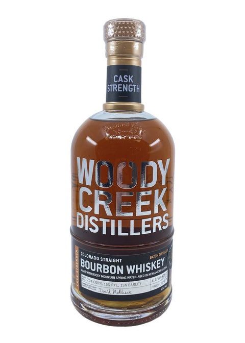 Woody Creek Distillers 6 yr Straight Bourbon Cask Strength 59.5% (750 ml)
