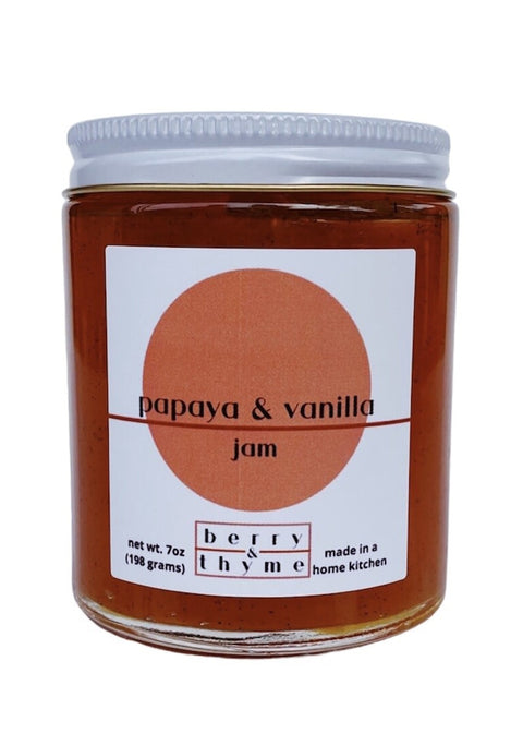 Berry and Thyme Papaya and Vanilla Jam (7oz)