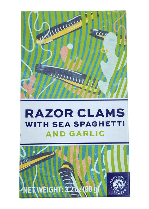Porto Muitos Razor Clams w/ Sea Spaghetti (90g)