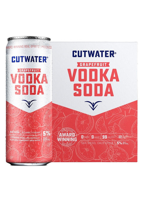Cutwater Vodka Soda Grapefruit Cocktail 12oz