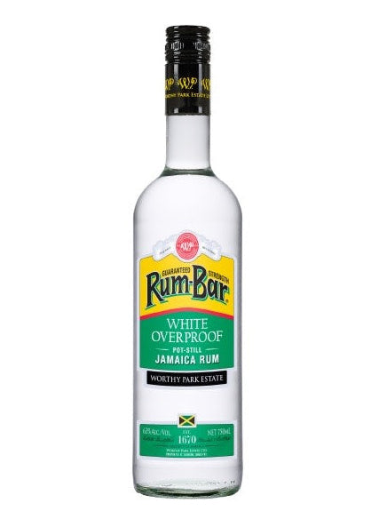 Rum Bar White Overproof 63% ABV (750ml)
