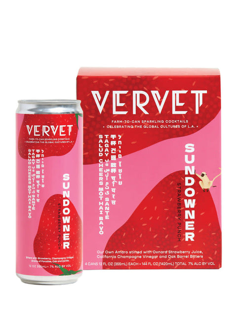 Vervet Sundowner Strawberry Punch Cocktail (12oz)